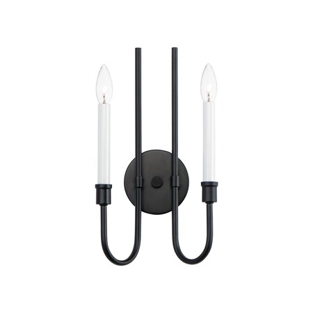 Maxim Lighting Tux 2-Light Wall Sconce 11282BK
